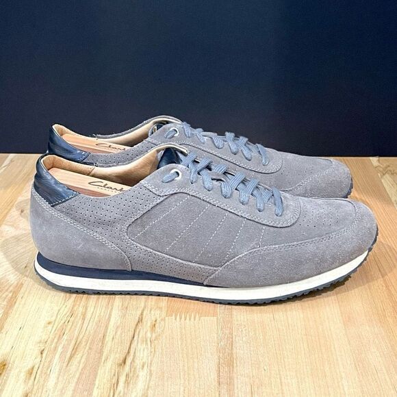 Trask Gray Suede Retro Sneakers. Size 10.5M. - Picture 5 of 8